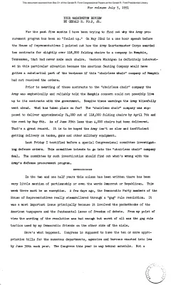 Ford Newsletter, July-Sept. 1951