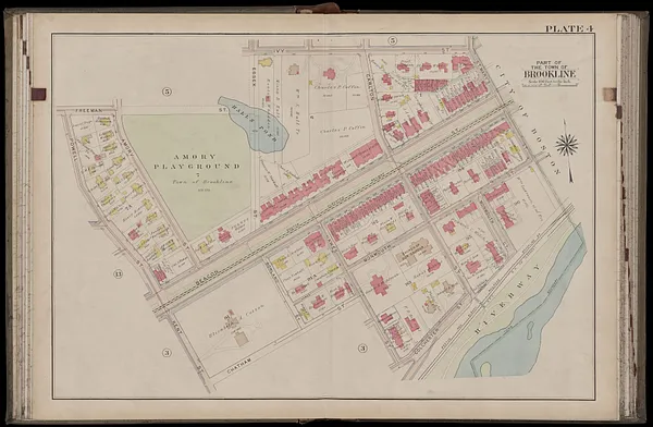 Atlas of the town of Brookline, Norfolk County, Massachusetts