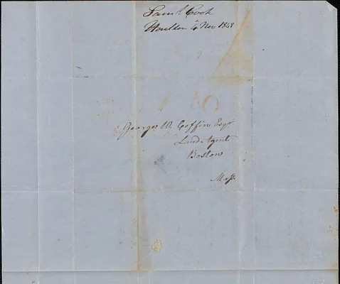 Samuel Cook to George Coffin, 4 November 1848
