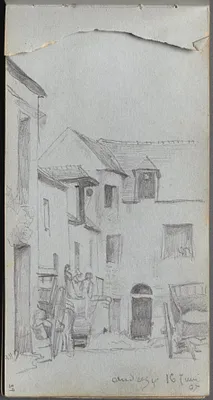 Sketchbook, page 39: Street Scene
