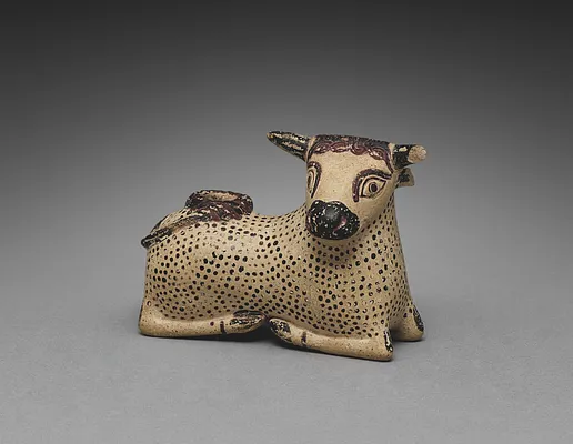 Oil Flask in the Shape of a Bull