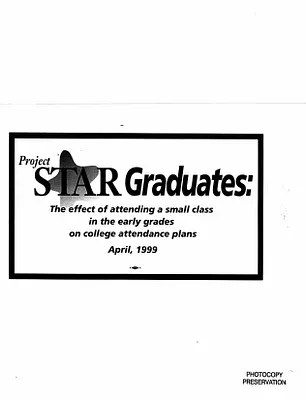 Project Star Graduates, April 1999