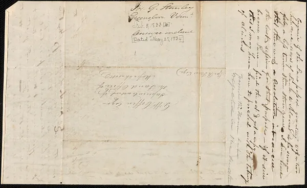 Joseph G. Stanley to George Coffin, 5 February 1834