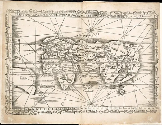 Orbis typus universalis iuxta hydrographorum traditionem exactissime depicta 1522 L.F