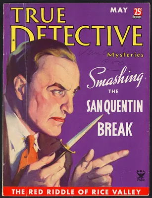 Herbert Brutus Ehrmann Papers, 1906-1970. Sacco-Vanzetti. True Detective:  May 1935 issue of magazine. Box 14, Folder 22, Harvard Law School Library, Historical & Special Collections