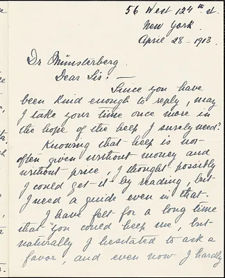 Doster, Mrs. Ruth, fl. 1913, 28 April 1913