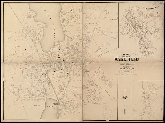 Map of the town of Wakefield Middlesex Co. Mass
