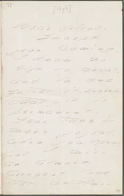 Your Scholar (Emily Dickinson), Amherst, Mass., autograph letter signed to Thomas Wentworth Higginson, late October 1876