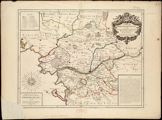 Carte de l'evesché de Nantes