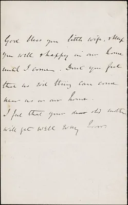 [John Biddulph Martin] autograph note to [Victoria Woodhull Martin], approximately 1883-1897