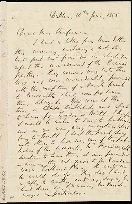 Letter from Richard Davis Webb, Dublin, [Ireland], to Maria Weston Chapman, 16th June 1855