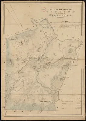 Plan of Concord made by John G. Hales, dated 1830
