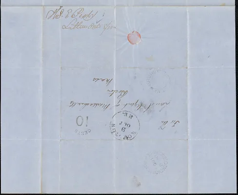 Thomas E. Perly to Land Agent, 8 Ocober 1855