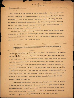 Bartolomeo Vanzetti typed letter (extracts) to [Irene Benton], [Bridgewater Hospital for the Criminally Insane], January-April 1925 ; Bartolomeo Vanzetti typed letter (copy) to [Irene Benton], [Charlestown], 25 April 1925 ; Bartolomeo Vanzetti typed letter (copy) to [Irene Benton], [Charlestown, June 1925]