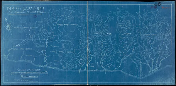 Map of Cape Nome and adjacent mining dists