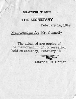 Memorandum of Conversation with Secretary of State Dean Acheson, President Harry S. Truman, and Prime Minister of Canada Louis St. Laurent, with Note