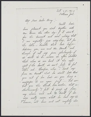 Herbert Brutus Ehrmann Papers, 1906-1970. Sacco-Vanzetti. Nicola Sacco and Rose Sacco: letters, 1926-1927. Box 16, Folder 12, Harvard Law School Library, Historical & Special Collections