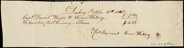 Miscellaneous household receipts