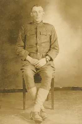 Herman Brase in the US Army, 1918
