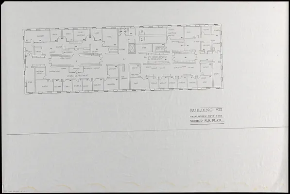 Building #33, Charlestown Navy Yard flr. plans