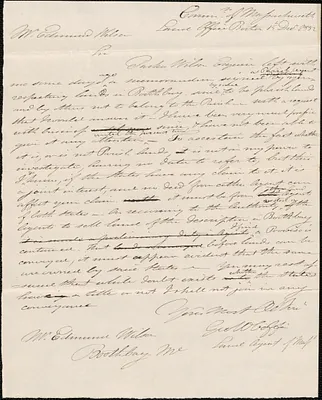 George Coffin to Edmund Wilson, 15 December 1832