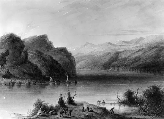 Lake Scene - Wind River Mts.