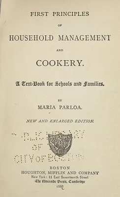 First principles of household management and cookery
