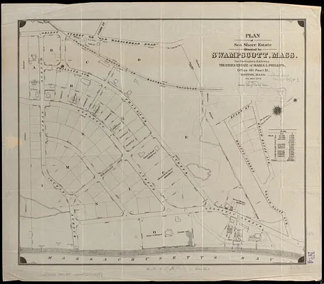 Plan of Sea Shore Estate situated in Swampscott, Mass.