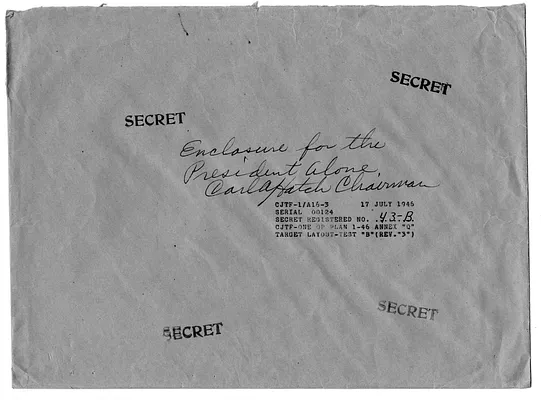 Envelope from Senator Carl Hatch to President Harry S. Truman