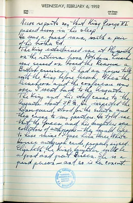 Diary Entry of Harry S. Truman