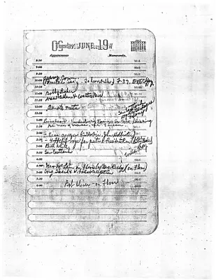 Lyndon Johnson's 1956 Desk Diary I, beginning 6/19/1956