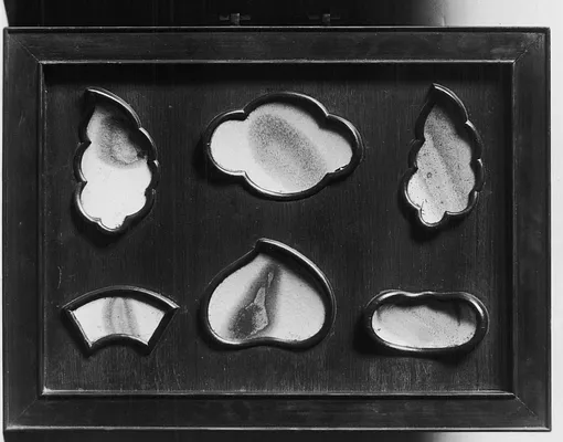Framed Panel with Jun [Chün] Ware Shards