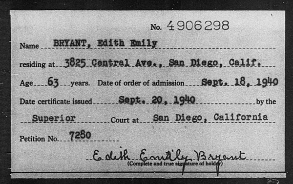 Bryant, Edith Emily - 1940