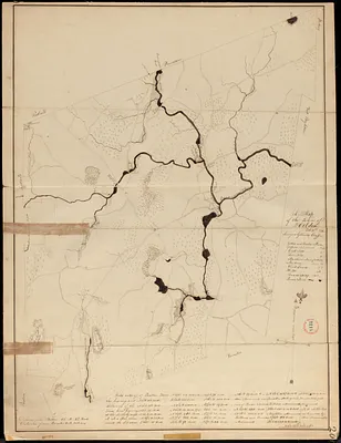 Plan of Holden made by Charles Chaffin, dated October 20, 1831